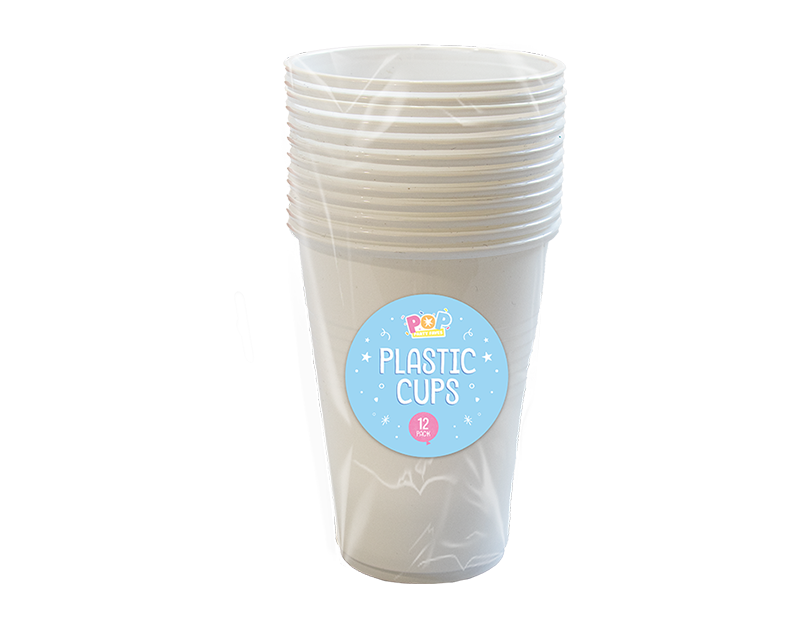 Reusable Plastic Cups 12pk 350ml